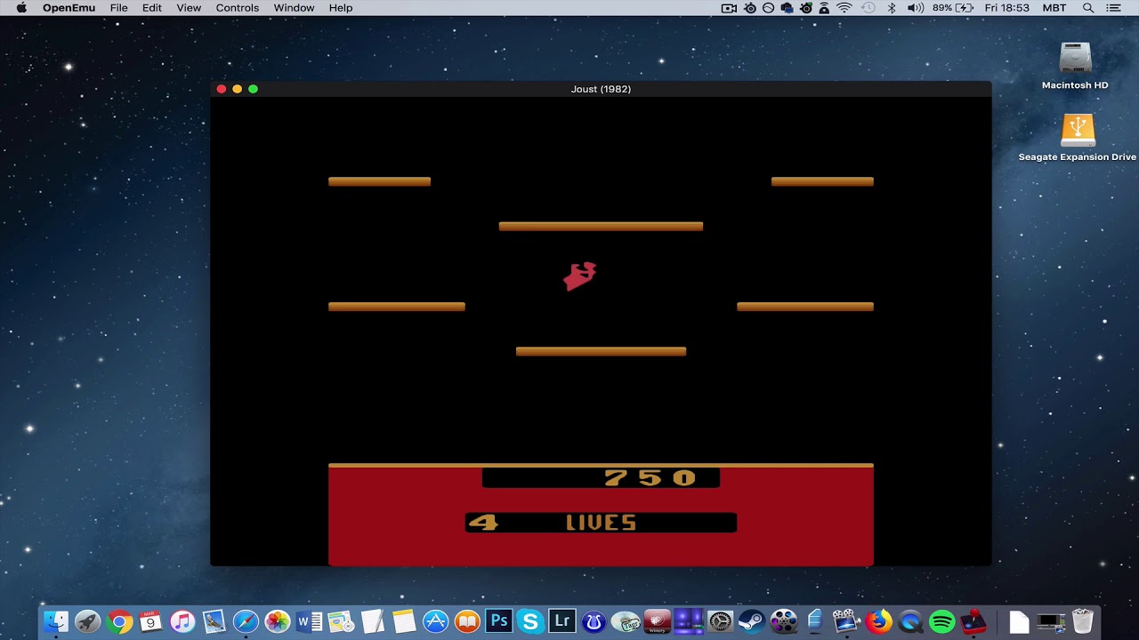 joust arcade game emulator for mac